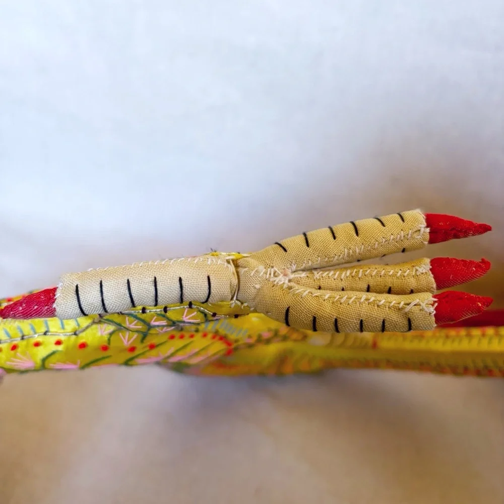 Vintage handmade embroidered and beaded Chinese Nine Dragon - Picture 11 of 12